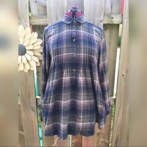 Super soft flannel tunic